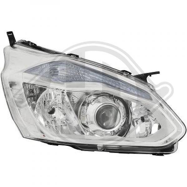 Ford transit custom headlight right 13-18