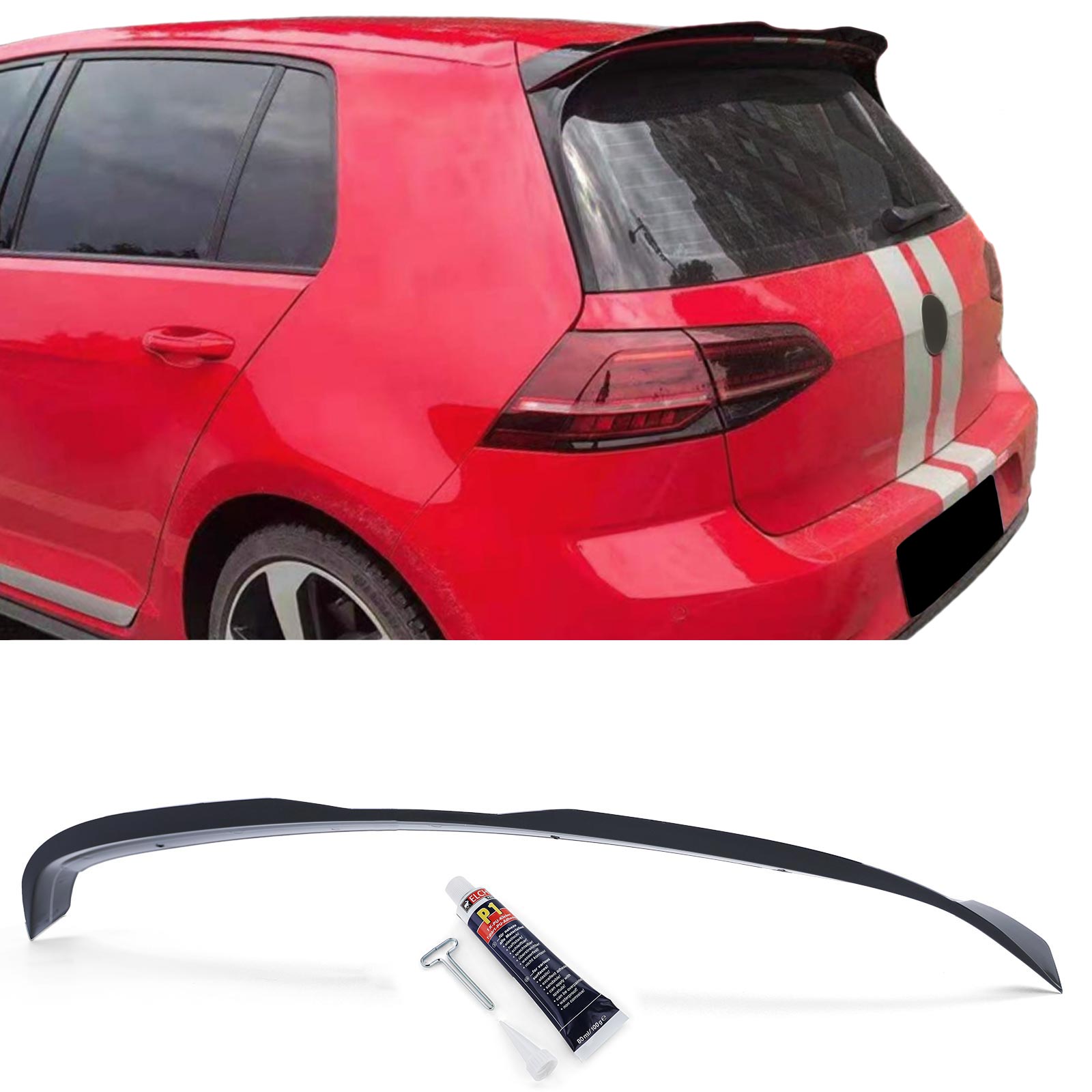 Rearspoiler cap Golf 7 Gti