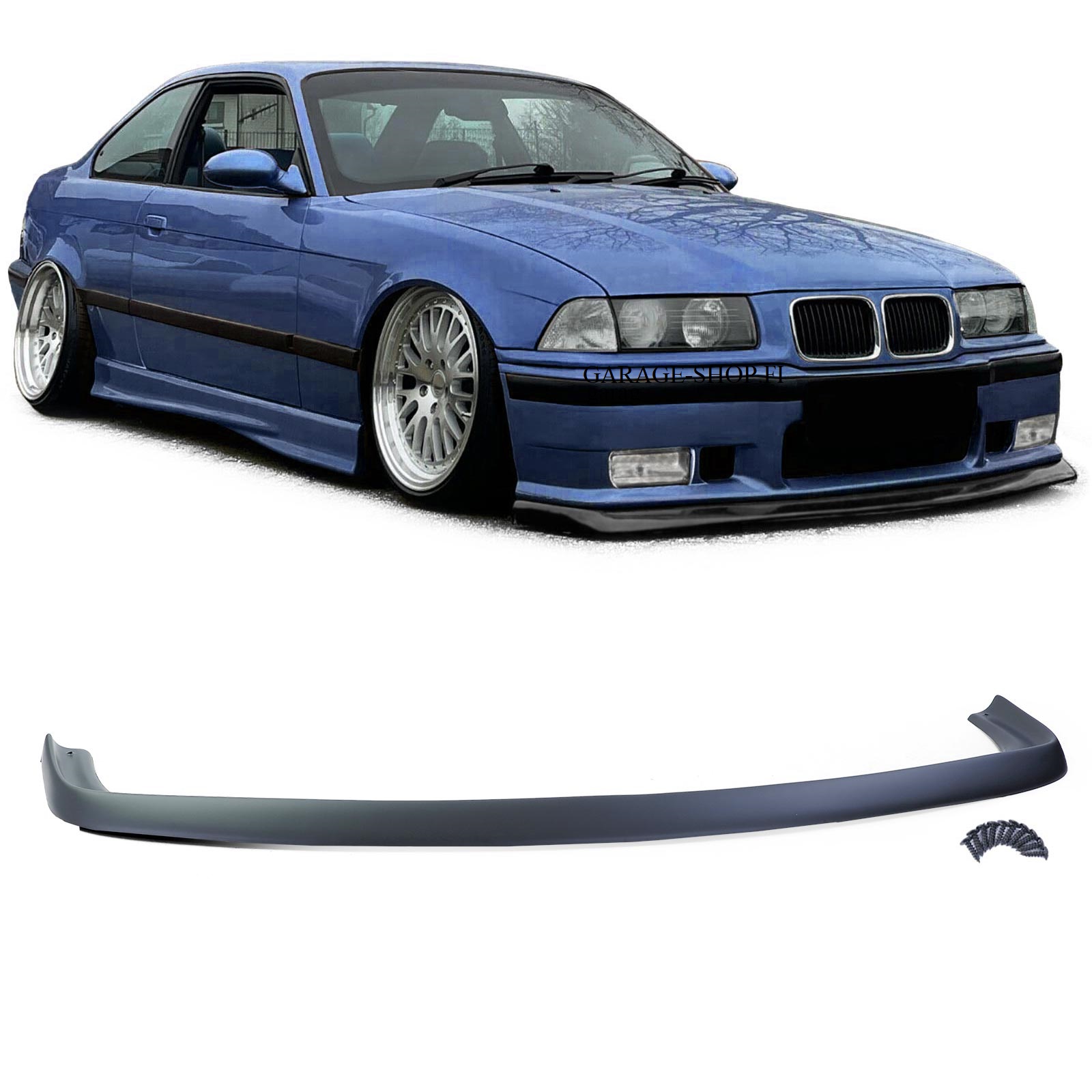 Front lip E36 FAT, plastic matt black