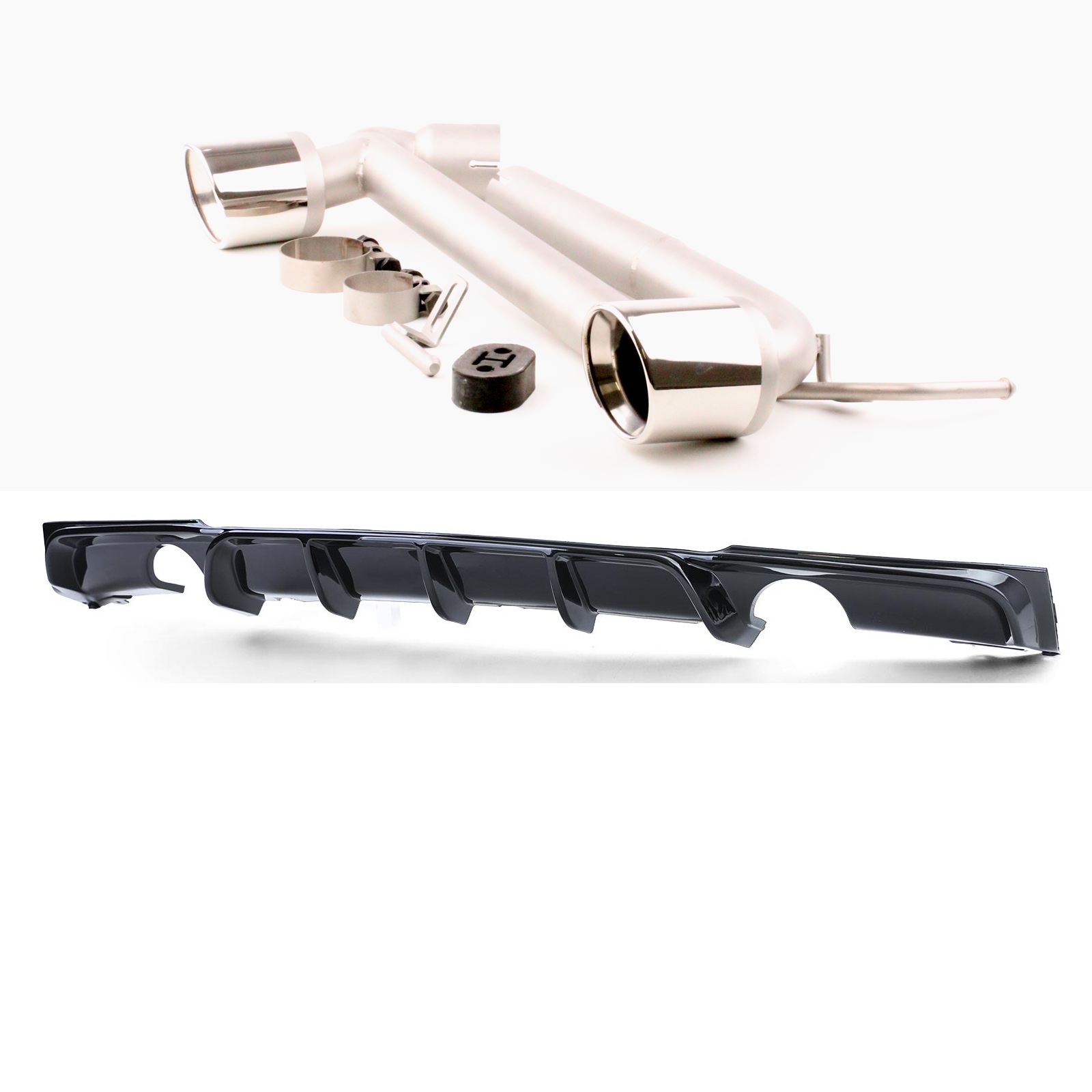 Backlippa BMW F30 Med doppel avgasrörkit Sedan/Touring