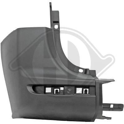 Rear bumper corner W907 Left side