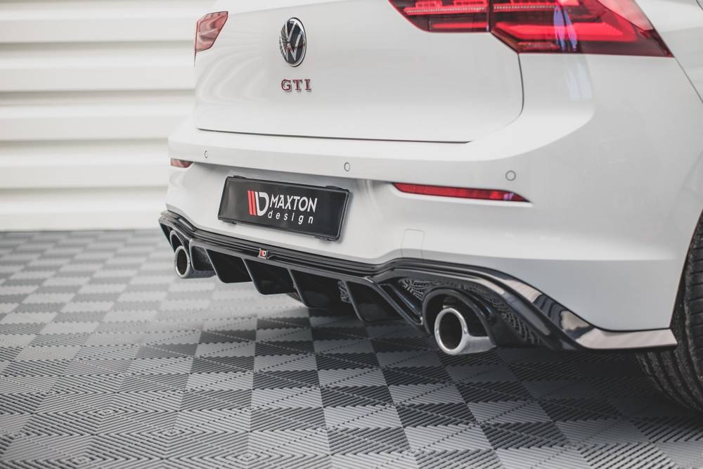 Rear bumper center diffuser V2 VW Golf 8 GTI