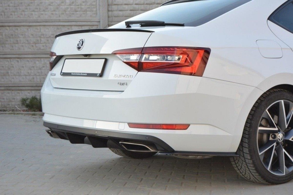 Rear bumper center diffuser  Skoda Super b mk3